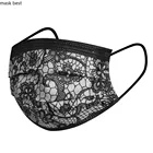 Маска одноразовая кружевная для лица, 10-50 шт.