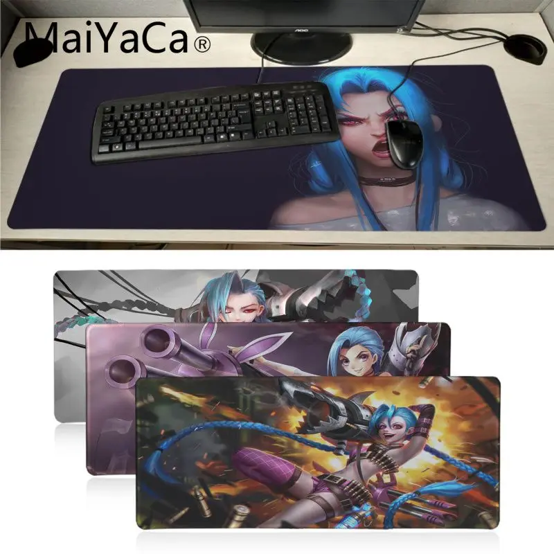 Коврик для мыши Maiyaca League Of Legends Jinx игровой коврик ноутбука клавиатура контроль