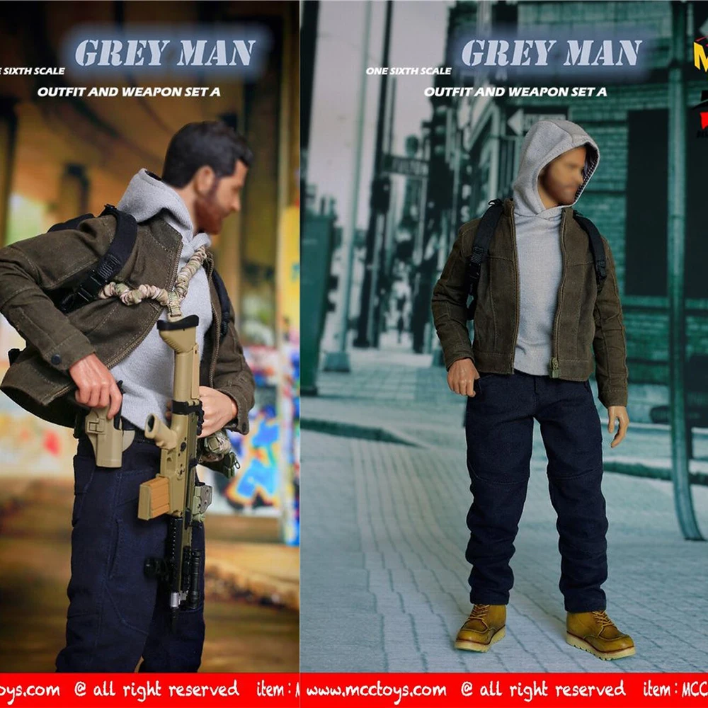 

1/6 "GREYMAN" Outfit and Weapon Toys Doll gift for collection Full Set MCC026 A/B
