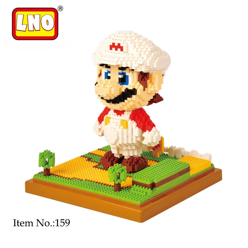 159 without box Магические мини-блоки Super Mario Bros, алмазные блоки Yoshi, микро-кирпич, сделай сам, строительные игрушки, Мультяшные фигурки, подарок для детей - Цвет: 159 without box