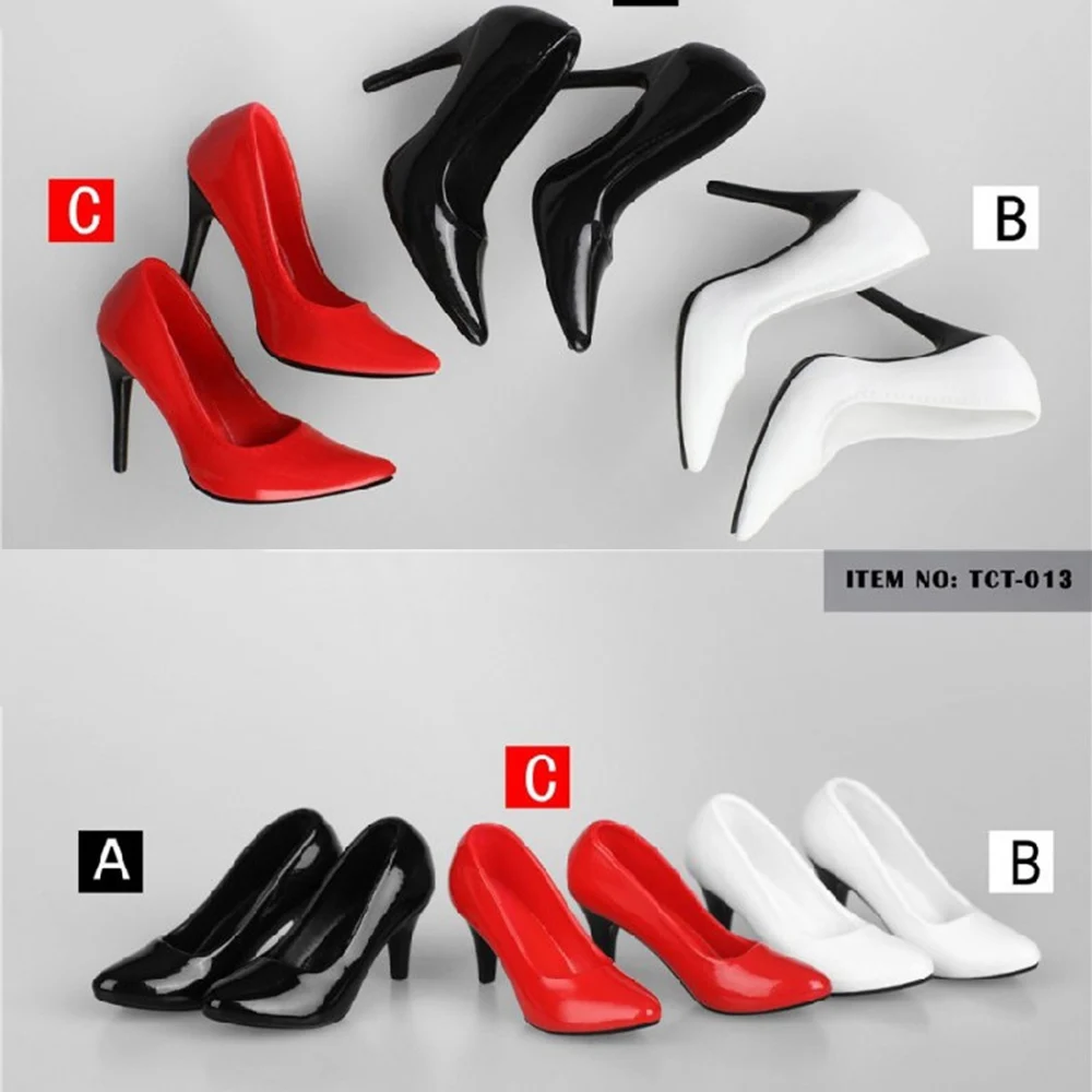 

TCT-012/TCT-013 1/6 Scale Fashion Women's High-heels Shoes Pointed High Heels Model for 12 inches PH TBL Body