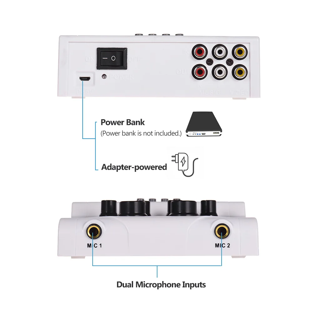 Muslady MF 8 Mini Sound Audio миксер стерео двойные Микрофонные входы для ТВ ПК смартфона