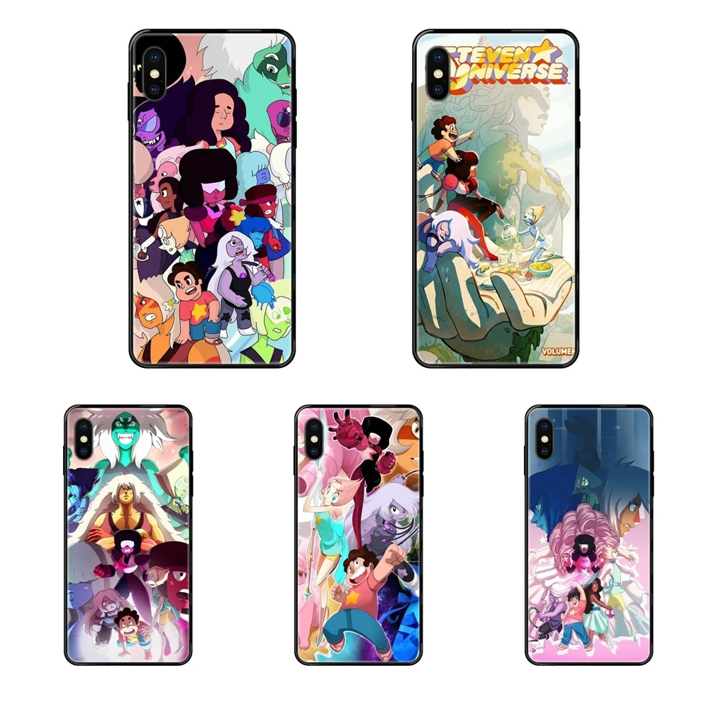 Подходит для Xiaomi Redmi Note 4 5 5A 6 7 8 8T 9 9S Pro Max Steven Universe Печенье кошка принт черный мягкий