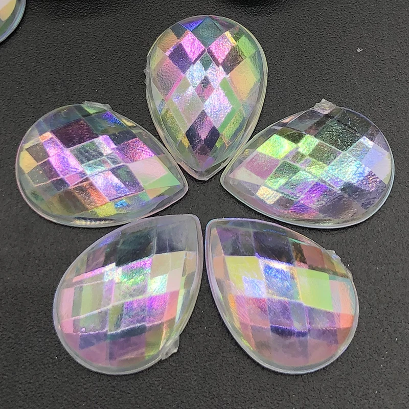 50 шт. 10x14mmCrystal NailFat капли воды камни AB Маникюр нейл-арта украшения с