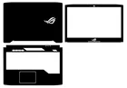 Кожанаяуглеволоконная наклейка для ноутбука ASUS Rog Strix GL503 GL503VD GL503VM Hero Edition 15,6 дюйма