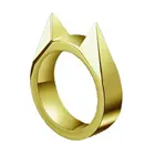 Защитное кольцо из нержавеющей стали для мужчин и женщин, цвет серебристый, золотой, черный, 1 шт.