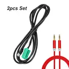 2 шт.комплект, Aux Кабель-адаптер, Mini, iso-разъем 3,5 мм для Renault Clio Megane Scenic 2005-2012