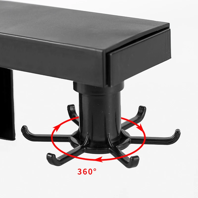 Вращающиеся на 360 градусов кухонные крючки самоклеящиеся 6 крючков настенный