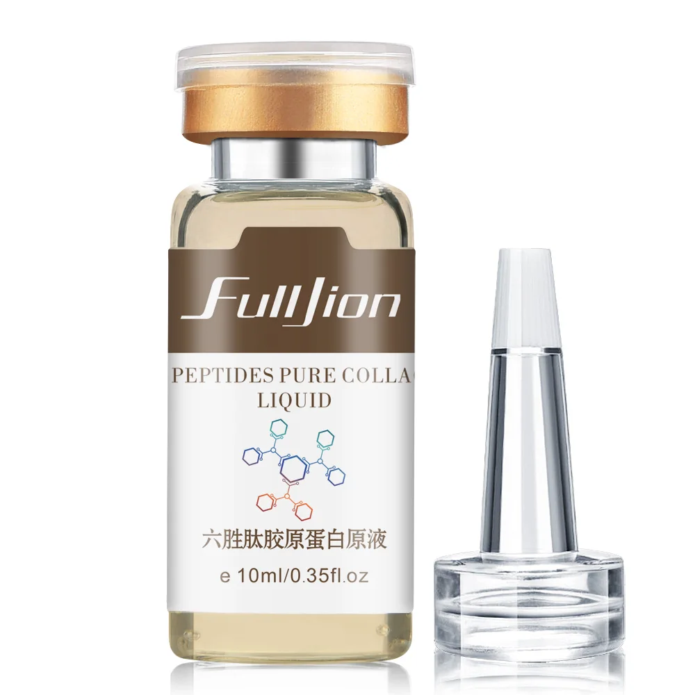 10ml Six Peptides Fulljion экстракт алоэ вера Гиалуроновая кислота увлажнитель для лица Сыворотка лечение акне контроль масла против морщин Сыворотка уход за лицом инструменты - Вес нетто: 10ml Six Peptides