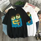 Женская футболка Marceline and Princess Bubblegum Kawaii, забавная футболка в подарок, футболка в стиле Харадзюку, женская футболка в стиле 90-х