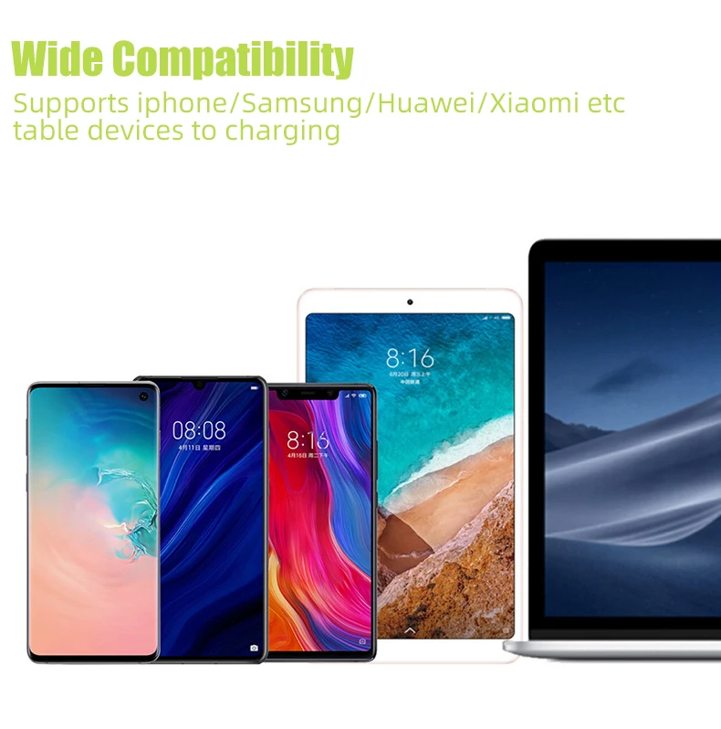 Qi power Bank, Солнечный водонепроницаемый внешний аккумулятор, внешний аккумулятор, 4 USB выхода, 12в1. 5A, быстрое зарядное устройство, технология повербанка, Прямая поставка