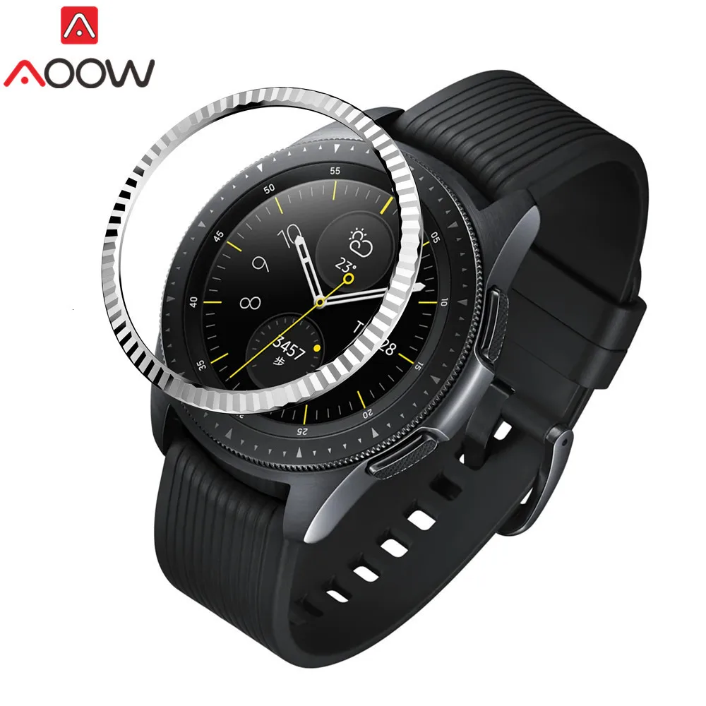 Ободок кольцо стиль для samsung Galaxy Watch 42 мм/шестерни Спорт клейкая крышка против царапин Нержавеющая сталь защита аксессуары