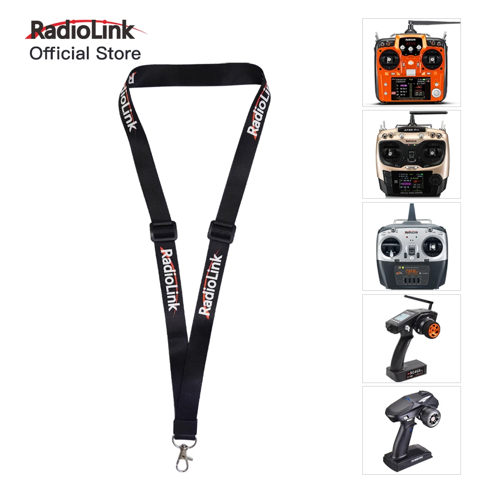 

Radiolink Universal Adjustable Length Strap Lanyard for Remote Controller Neck Sling Belt RC transmitter Hook Mount