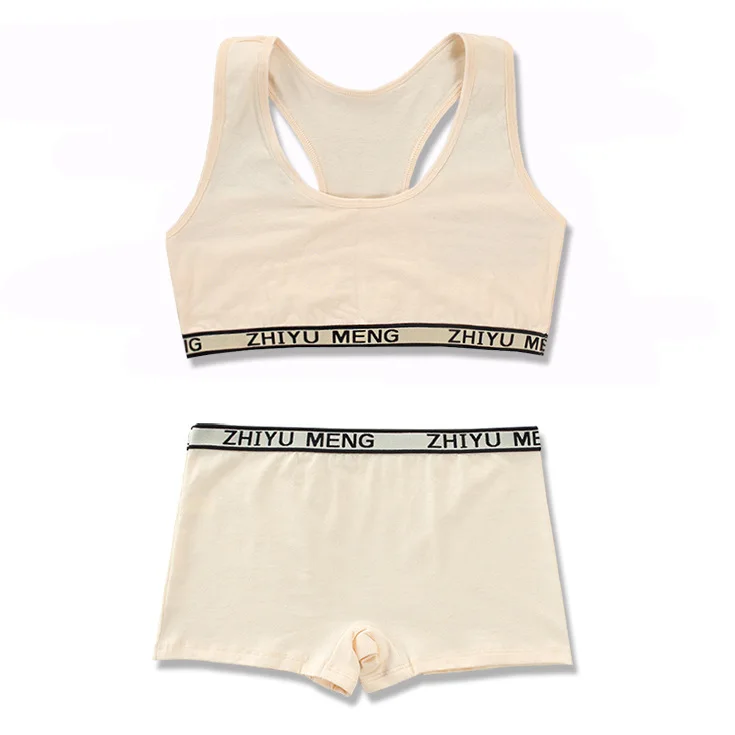 Conjunto de ropa para ni&ntilde;as adolescentes, ropa interior para ni&ntilde;as de 12 a&ntilde;os, conjunto de bragas y sujetador, lencer&iacute;a para ni&ntilde;os, Sujetador deportivo-2