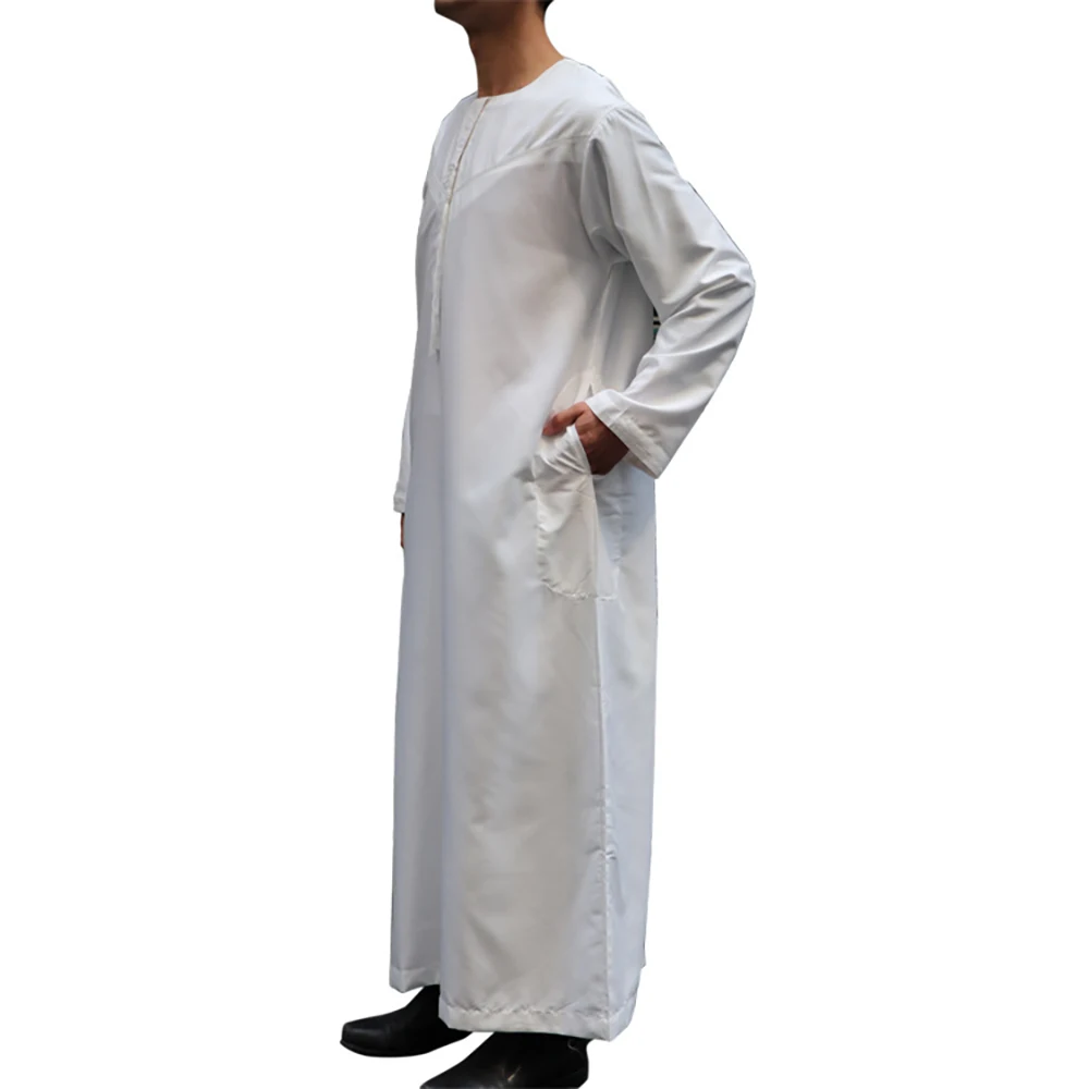Arabic Islamic Clothing Jubba Men Muslim Thobe Robes Musulman Dress Oman Qamis Homme Saudi Arabia Islam Outfits Cosplay Costumes |