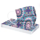 1050 шт. маски одноразовые этнические Фэн-спанлейс тканевые дышащие маски с принтом