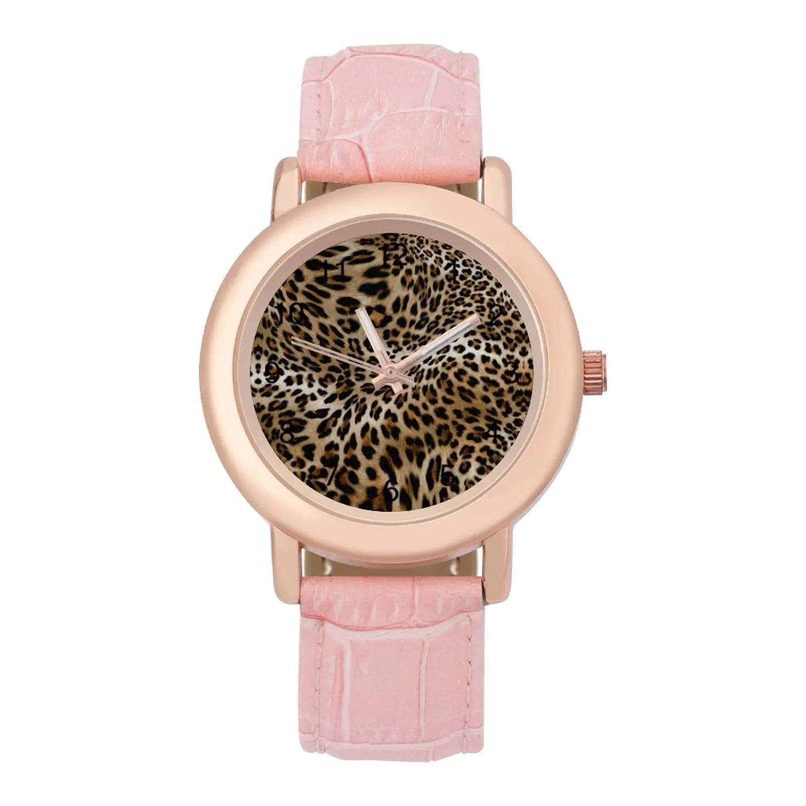 Leopard Pattern Quartz Watch Fashion Animal Wholesale Unusual Wrist Watch Steel Woman Outdoor Wristwatch