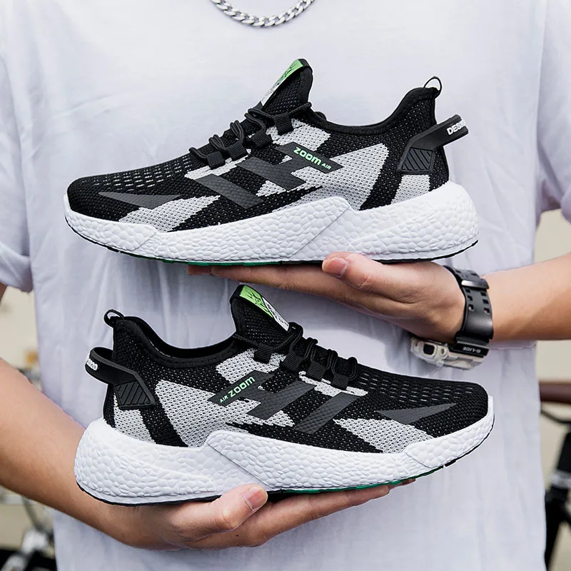 

New Men's Shoes 2021 New Men's Sports Shoes Breathable Light Running Shoes Mesh Casual Shoes Flats