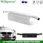 Кроссовера по бездорожью бампер быка бар номерной знак рамка держатель 4X4 грузовик светодиодный рабочий светильник бар головной светильник противотуманный автомобильный светильник s монтажный кронштейн