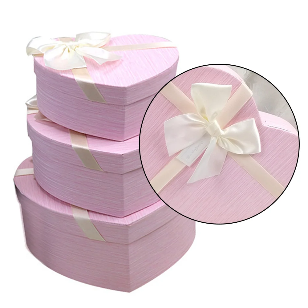 3 шт. персик подарочная коробка в форме сердца шоколадные конфеты упаковочная с