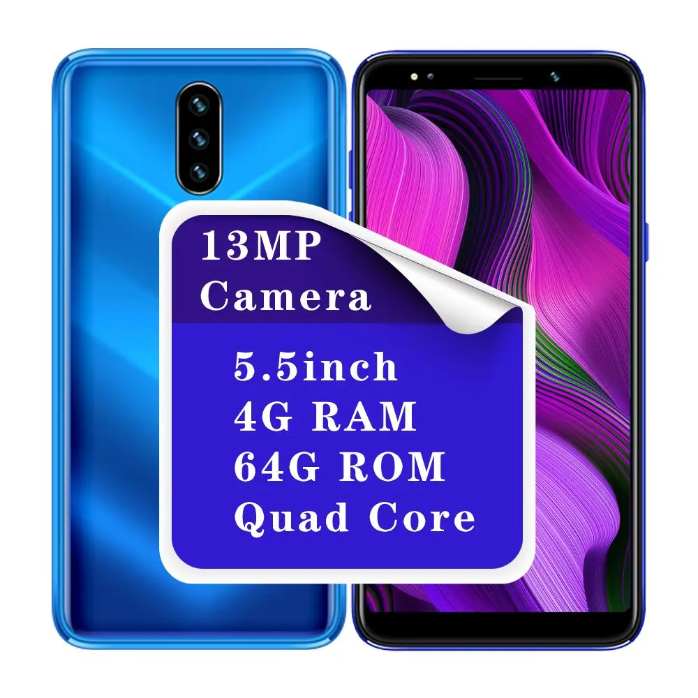 P40 pro 5 &quotсмартфоны 4G RAM 64G ROM четырехъядерный 13 Мп Android мобильный телефон WiFi