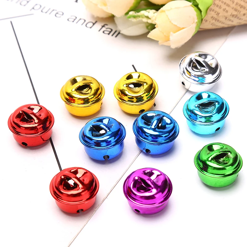 

50pcs/pack 20mm Mix Colors Gingle Bells DIY PetsToys Handmade Crafts Ornaments Christmas Bell Decoration Xmas Bell