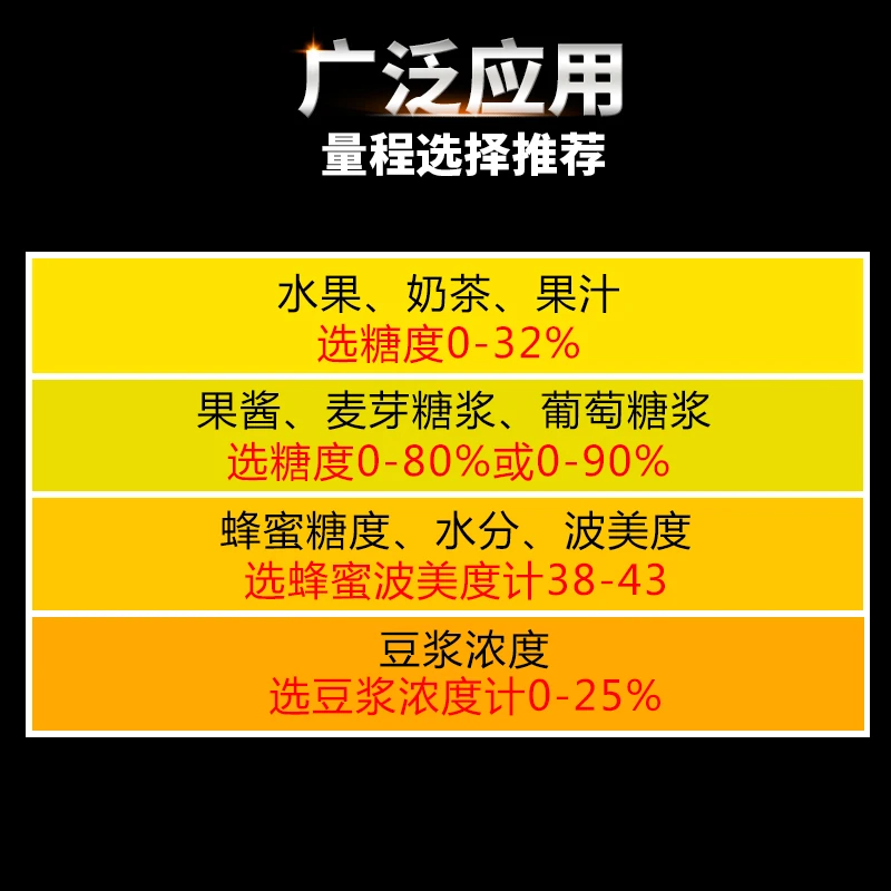 Метр рефрактометр фруктовая сладость соевое молоко мед Baume измеритель