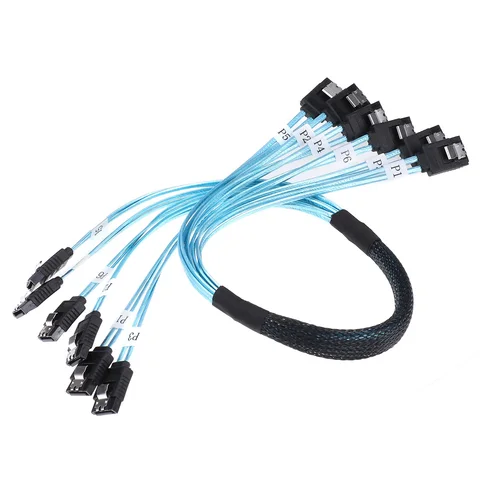 Кабель SATA SAS 6 Гбит/с 4/6 портов