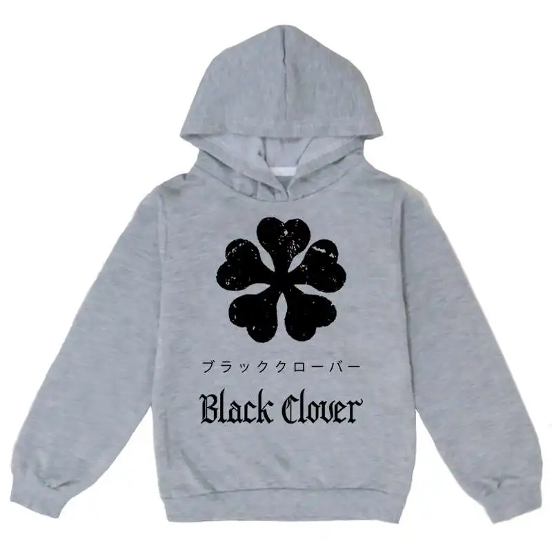 

Детская толстовка с капюшоном и принтом «клевер»