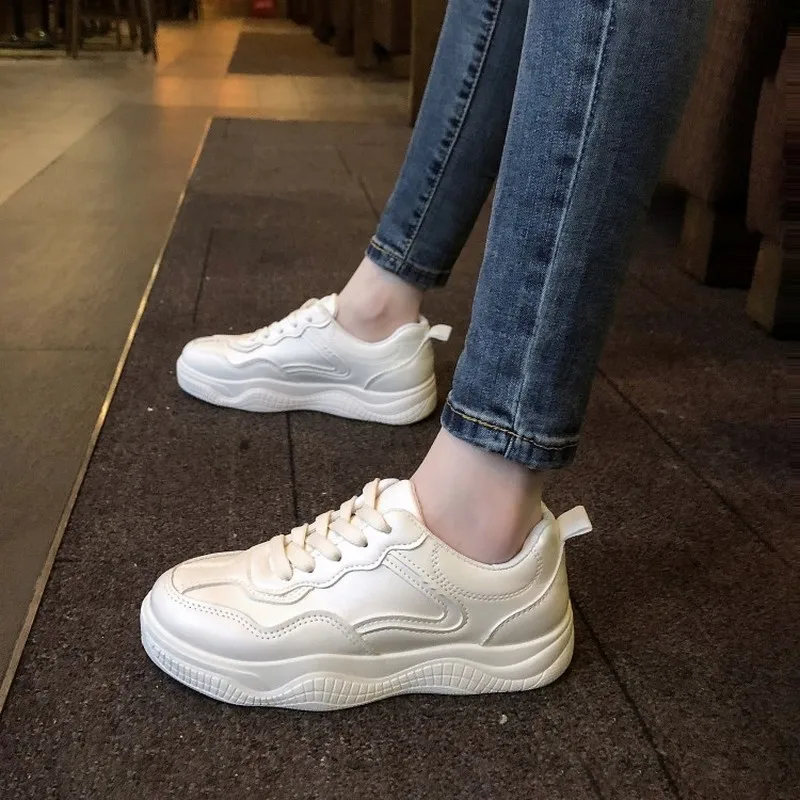 

Women Shoes New Chunky Sneakers Student Vulcanize Shoes Casual Fashion Comfortable Platform Tenis Feminino Zapatillas K19-72