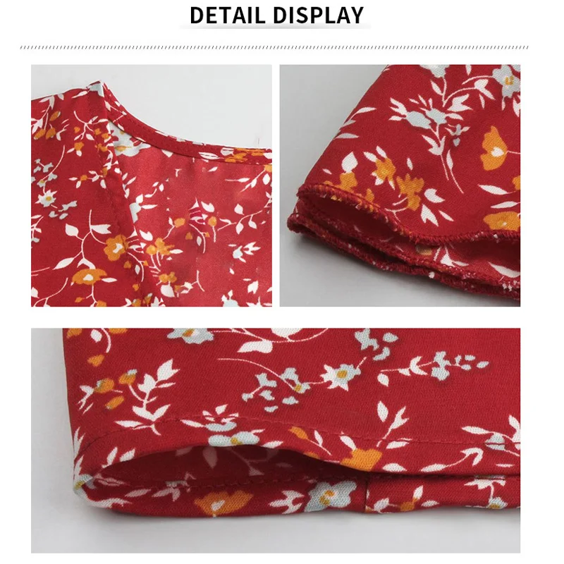 

New Fashion Women Dress Vintage Maxi Floral Print High Waist Bohemian Sexy Summer Slim Casual Women Beach Dress Female