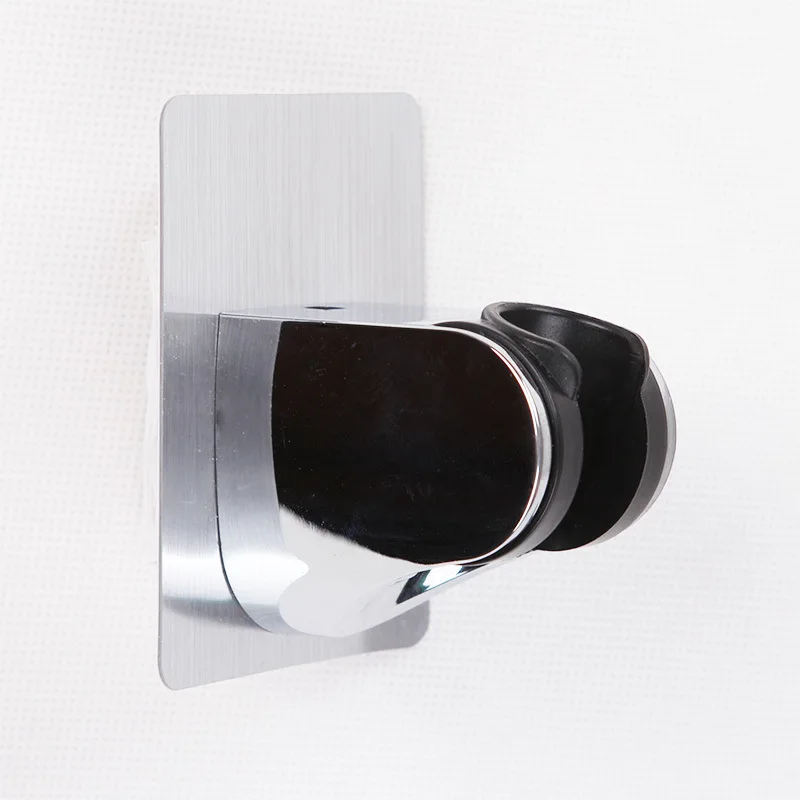 Space Aluminum Traceless Nail-Free Adjustable Shower Nozzle Mount Brackets Head Seat Rack Bathroom Parts Bath Accessories | Обустройство