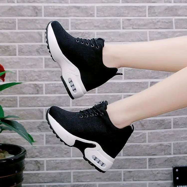 Для женщин кроссовки 2019 сезон: весна–лето на высоком каблуке 11 см женская