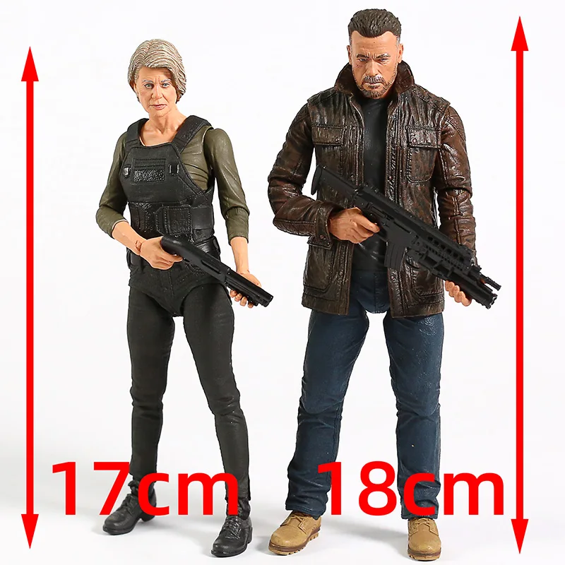 

7'' Terminator 6 Dark Fate T-800 / Sarah Conner Action Figure Movable Figurals Model Toy