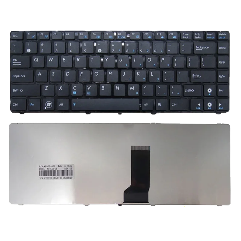 Для Asus клавиатура K42J X43 X43B A43S A42 K42 A42J X42J K43S UL30 N42 N43 B43 U41 U35J UL80 Замена для ноутбука Dns