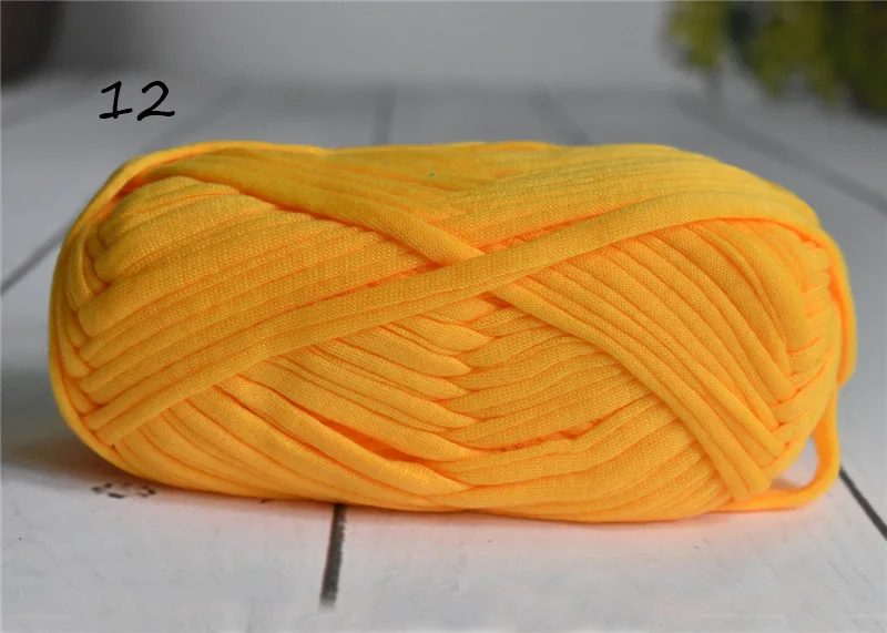 12 1pc 100 г/шар плотная ткань полоса Пряжа Ремесло для ручная вязка крючком DIY подушка одеяло ткань полоса для сумок - Цвет: 12 1pc