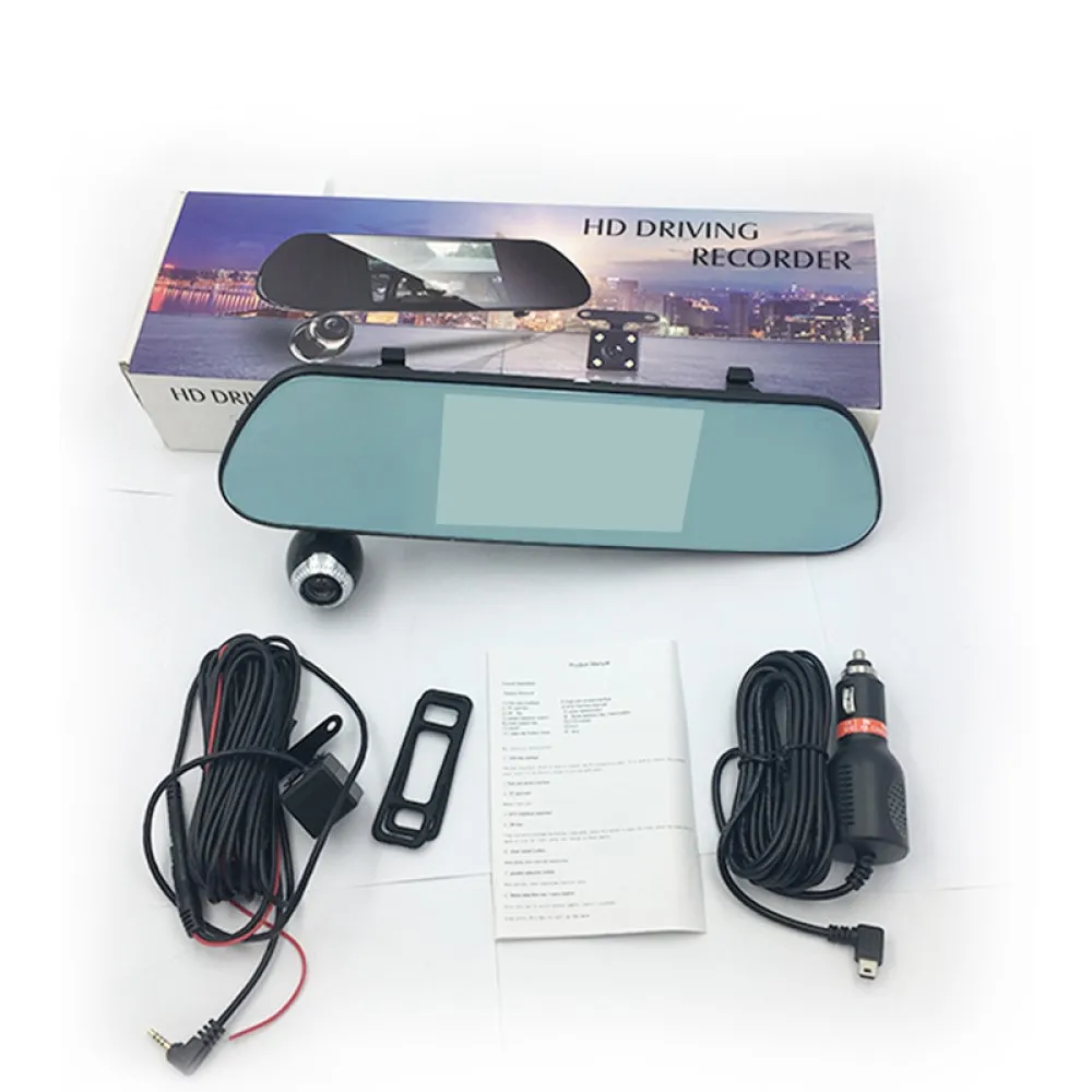 SAWTER зеркало заднего вида Dvr камера 5 дюймов водительский рекордер HD 1080P ночного