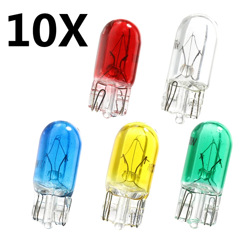 T10 Галоген W5w 194 158 Клинок 12 В 5 Вт Кексоновая лампа Белый Янтарный светильник для инструментов Светильник для чтения Габаритная лампа айла дэйвон клинок