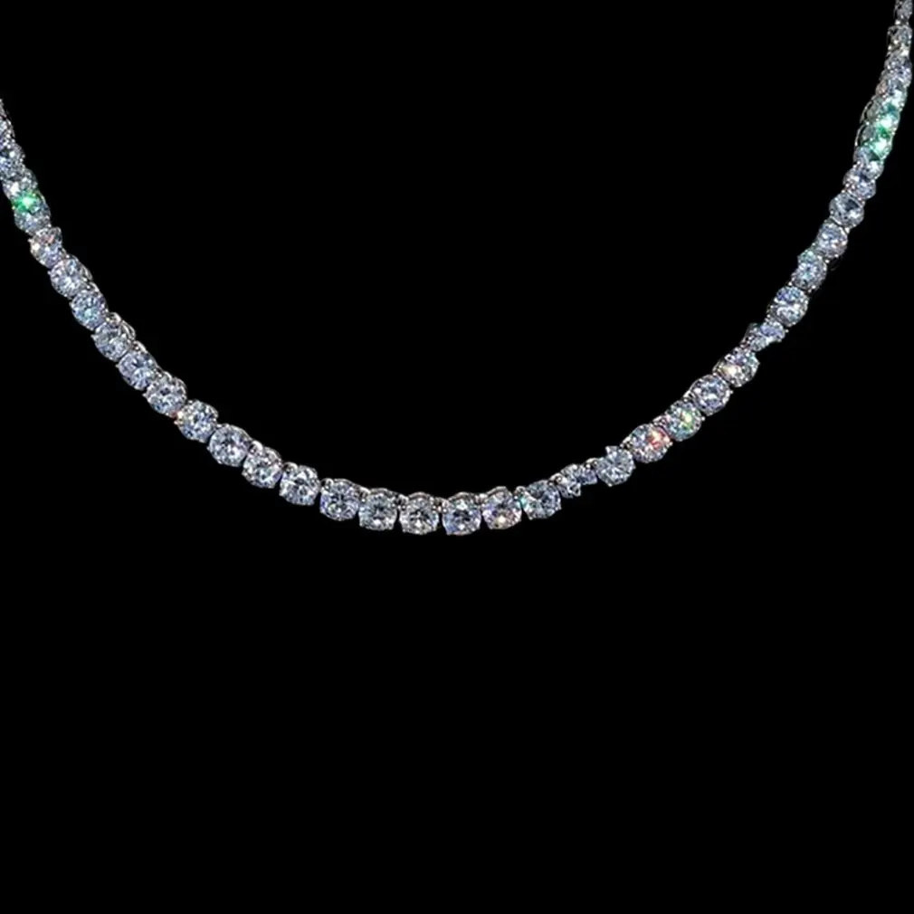 Мужское ожерелье в стиле хип-хоп 1 ряд подвеска из алмазного сплава со стразами