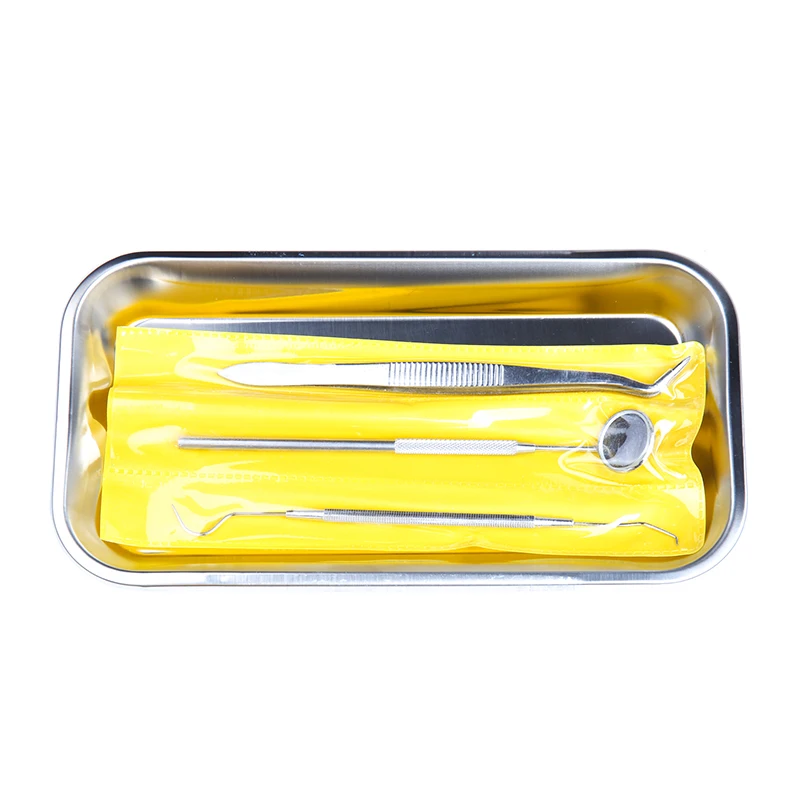 3Pcs/Set New Hygiene Picks Scaler Mirror Oral Care Explorer Probe Stainless Steel Dental Dentist Teeth Clean Tool Set Kit | Красота и
