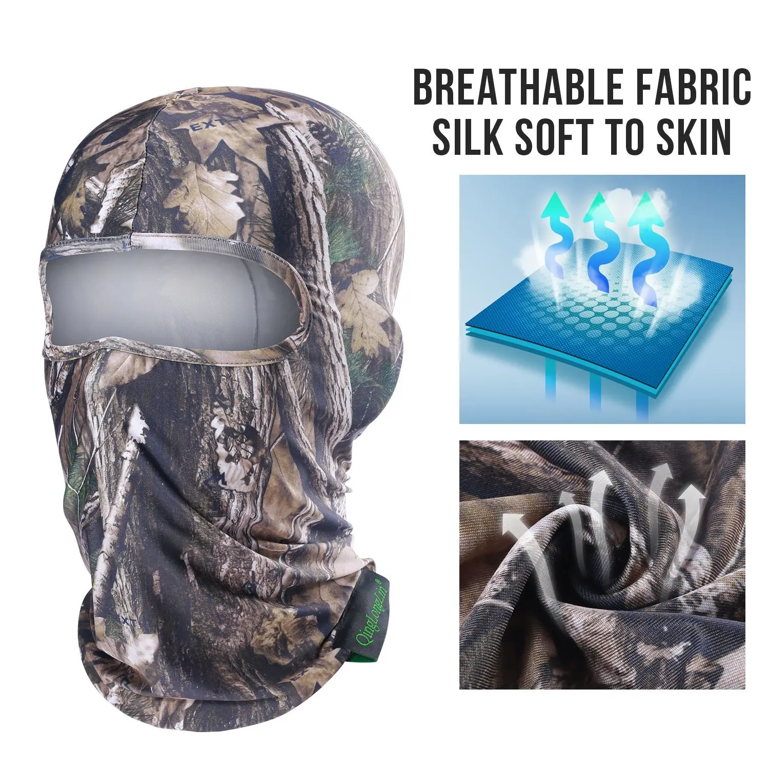 Камуфляжный тактический шарф на все лицо маска с принтом армейская Военная