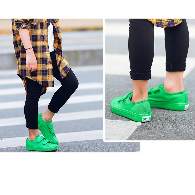 

Daclay Kids Canvas Shoes Low Cut Loafers Shoes Candy Colors Casual Shoes for Boys and Girls