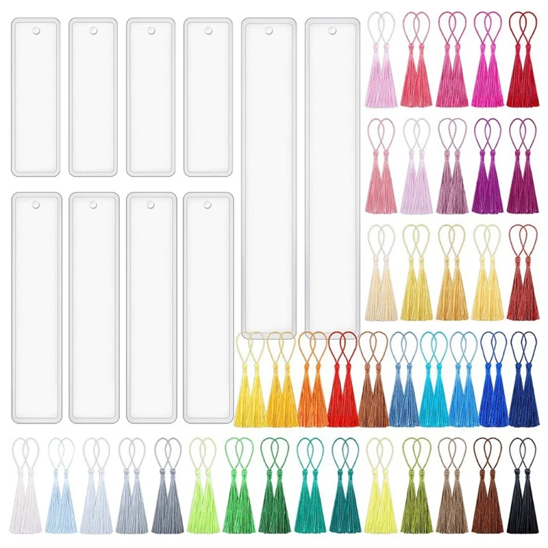 

41QE, 90 шт., набор пластиковых форм для книг, зеркальная силиконовая форма с кисточками