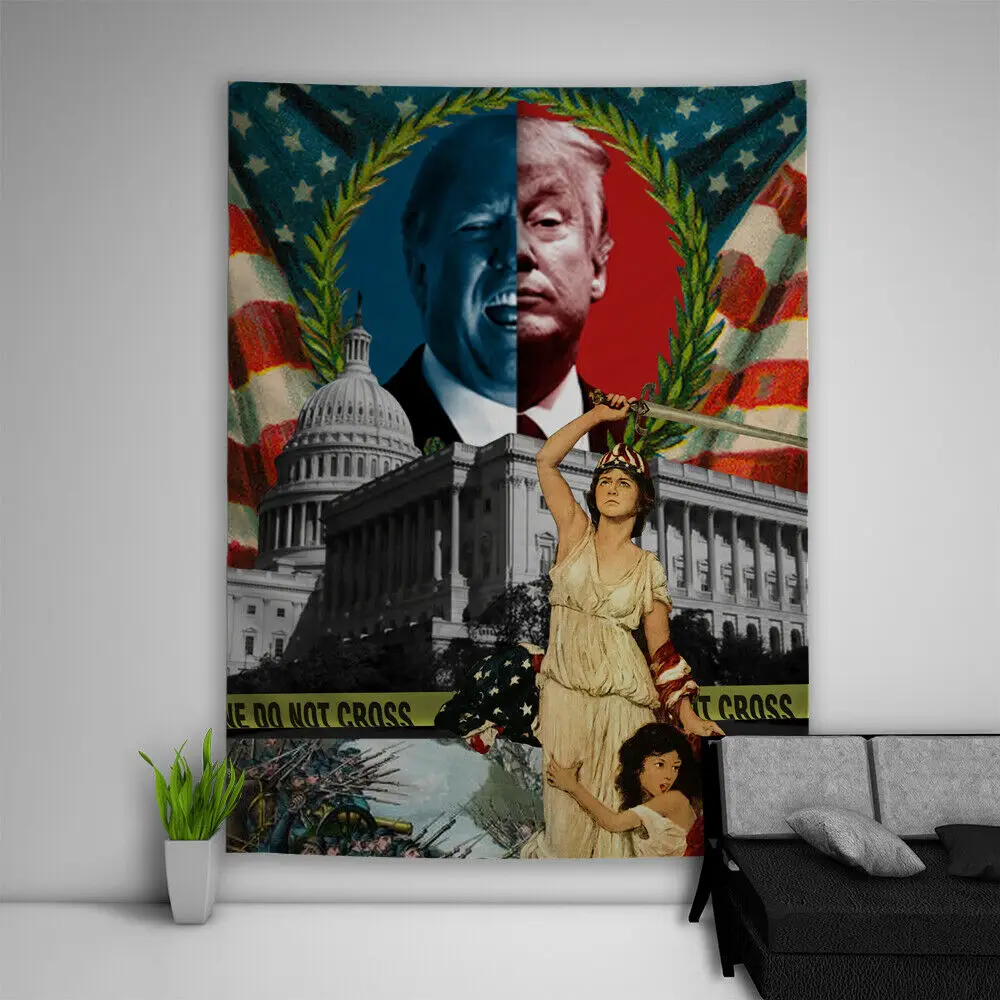 Американский президент искусство настенный подвесной диван стол покрывало для