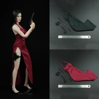 redblack color afs a003 16 scale sexy womens female dress killer ada wong cheongsam suit split dress for 12 inch female body