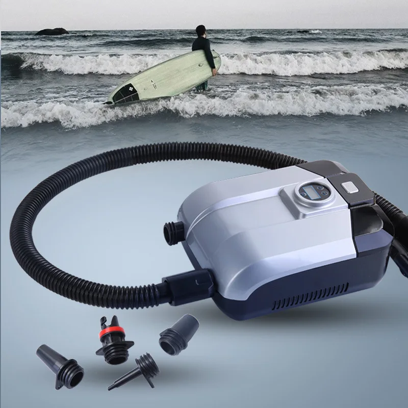 

Electric Air Pump 12 Volt Quick Air Inflator Deflator with Digital Display for Inflatable Stand Up Paddle Board Boat