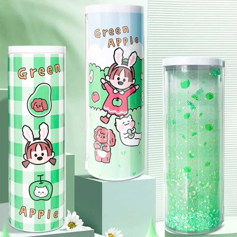 

NBX детская Блестящий Карандаш Чехол для девочек и мальчиков постоянного ручка коробки Большой Ёмкость Канцтовары Мультяшные милые вернуть...