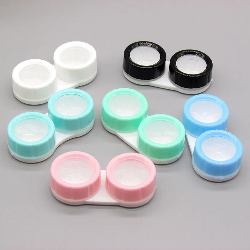 

Vrouwen Contact Lens Case Container Nieuwe Contact Lens Box Accessoires Contactlenzen Pincet Zuig Stick Ogen Care Tool Kit