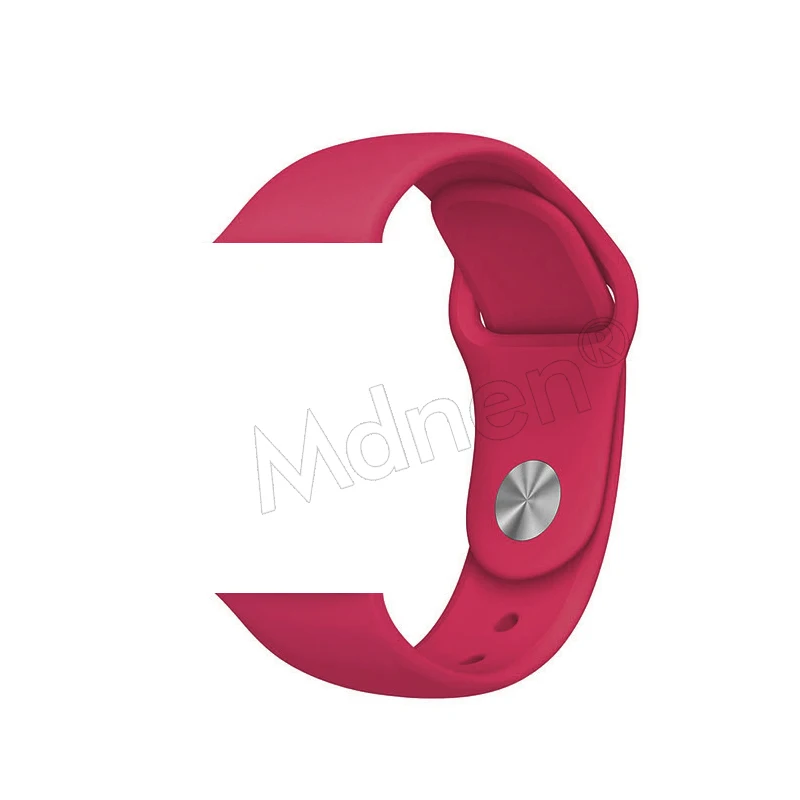 Силиконовый ремешок-петля для Apple Watch 42 мм 38 мм Iwatch 5 4 3 2 1 браслет с магнитной пряжкой - Цвет ремешка: 32 Rose red