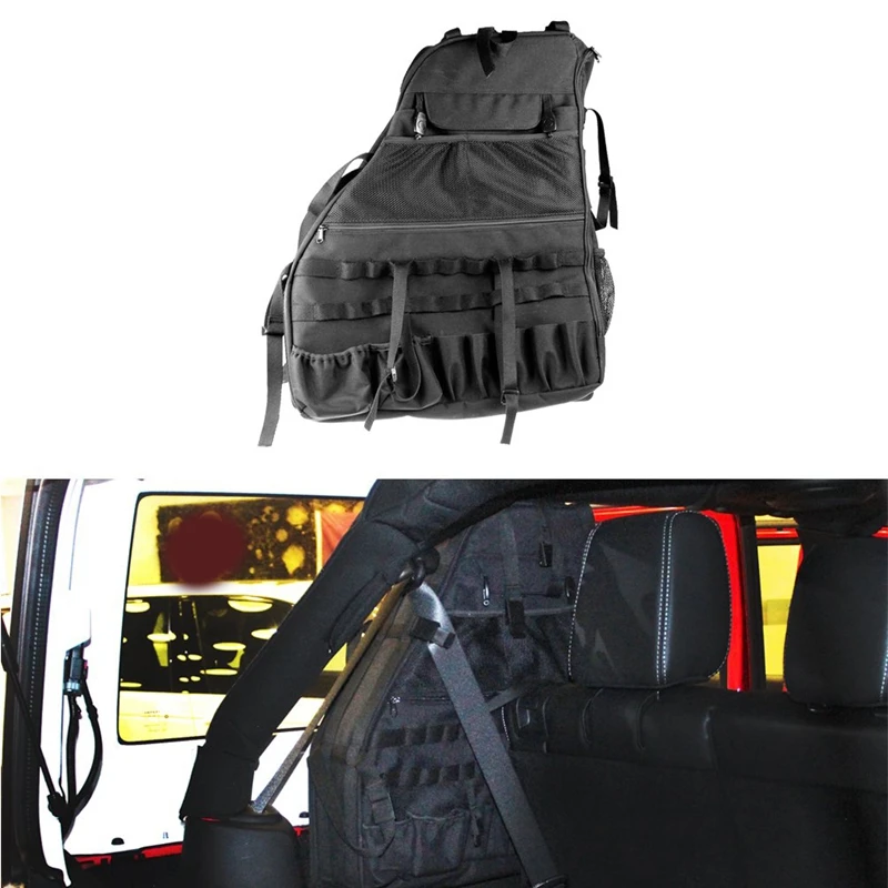 

Сумка-клетка для хранения для Jeep Wrangler Jk Rubicon, 4 двери, с несколькими карманами, органайзерами и сумкой для груза